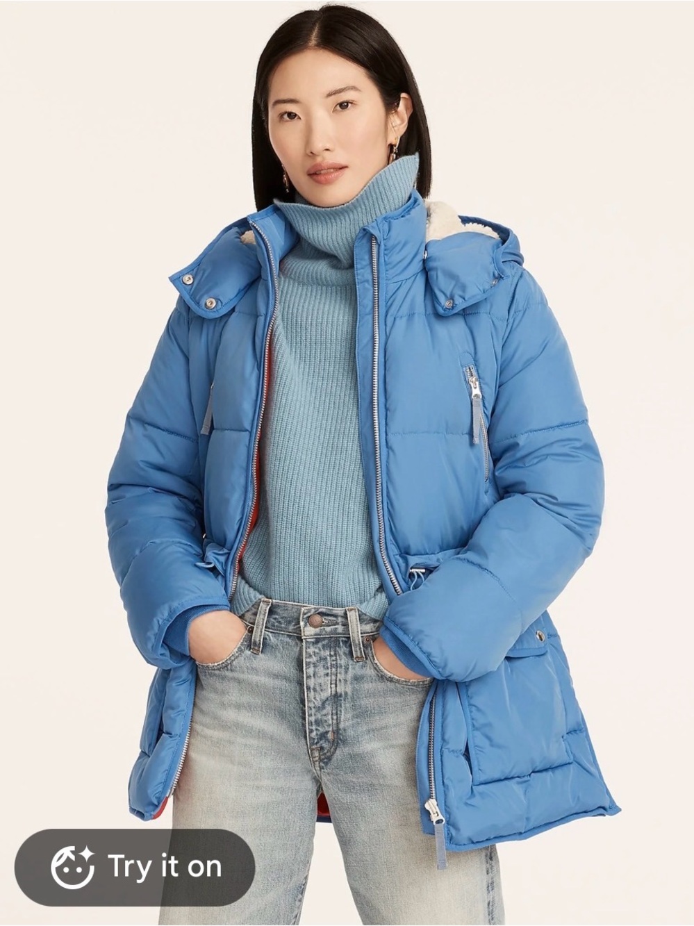 J. Crew Chateau puffer jacket with PrimaLoft® size L